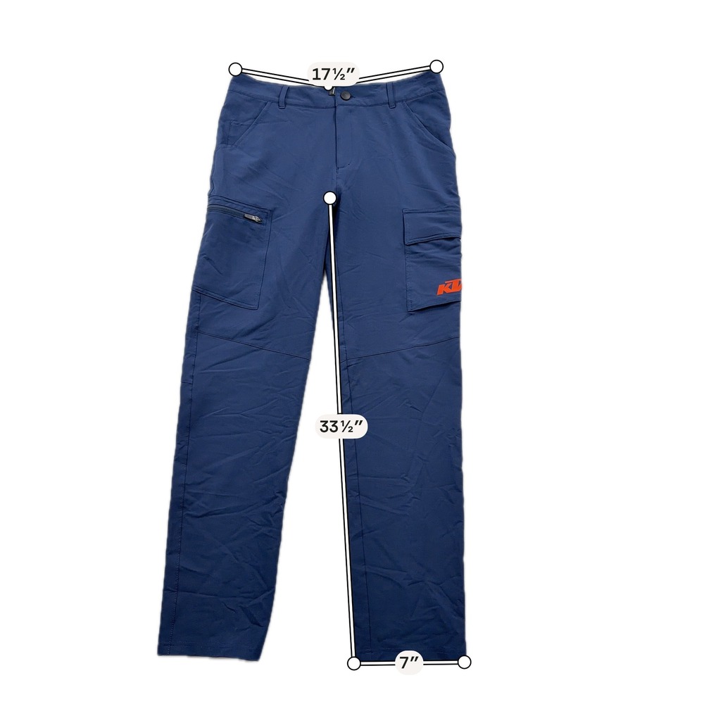 KTM Cargo Pants Red Bull Factory Racing Large Long Navy Blue Mens *New*